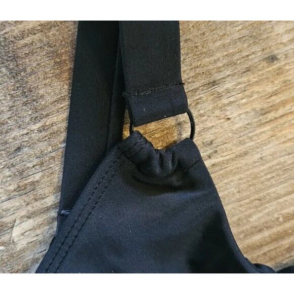 Kendall & Kylie Black Swimsuit Medium Butterfly Cutout One Piece Cheeky Shoulder - Picture 9 of 13